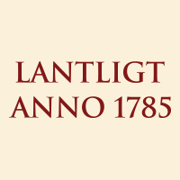 Lantligt Anno 1785 - Mellerud